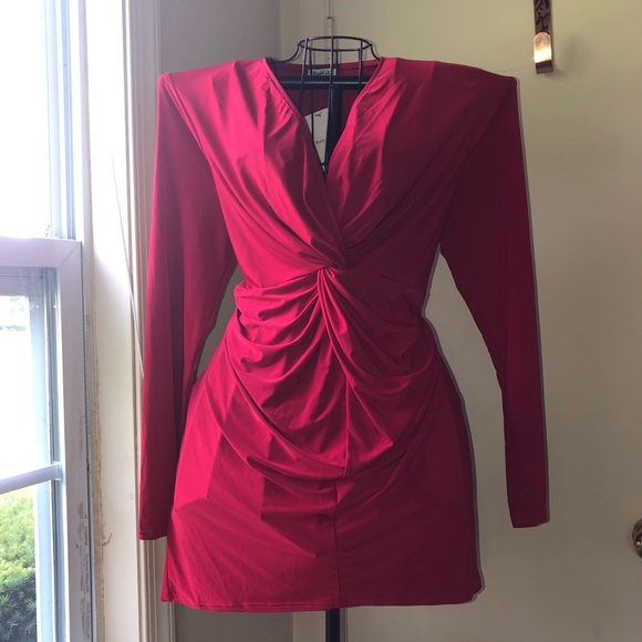 Koco & K London size 16 red knot front mini dress - Picture 3 of 10